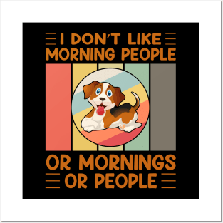 I don't like morning people or mornings or people (vol-8) Posters and Art